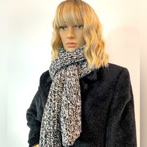 J. Crew Black and White Scarf